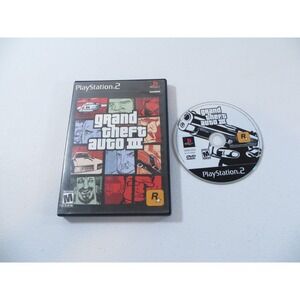 Grand Theft Auto III 3 Sony Playstation 2 PS2 2003 NO MANUAL TESTED WORKING